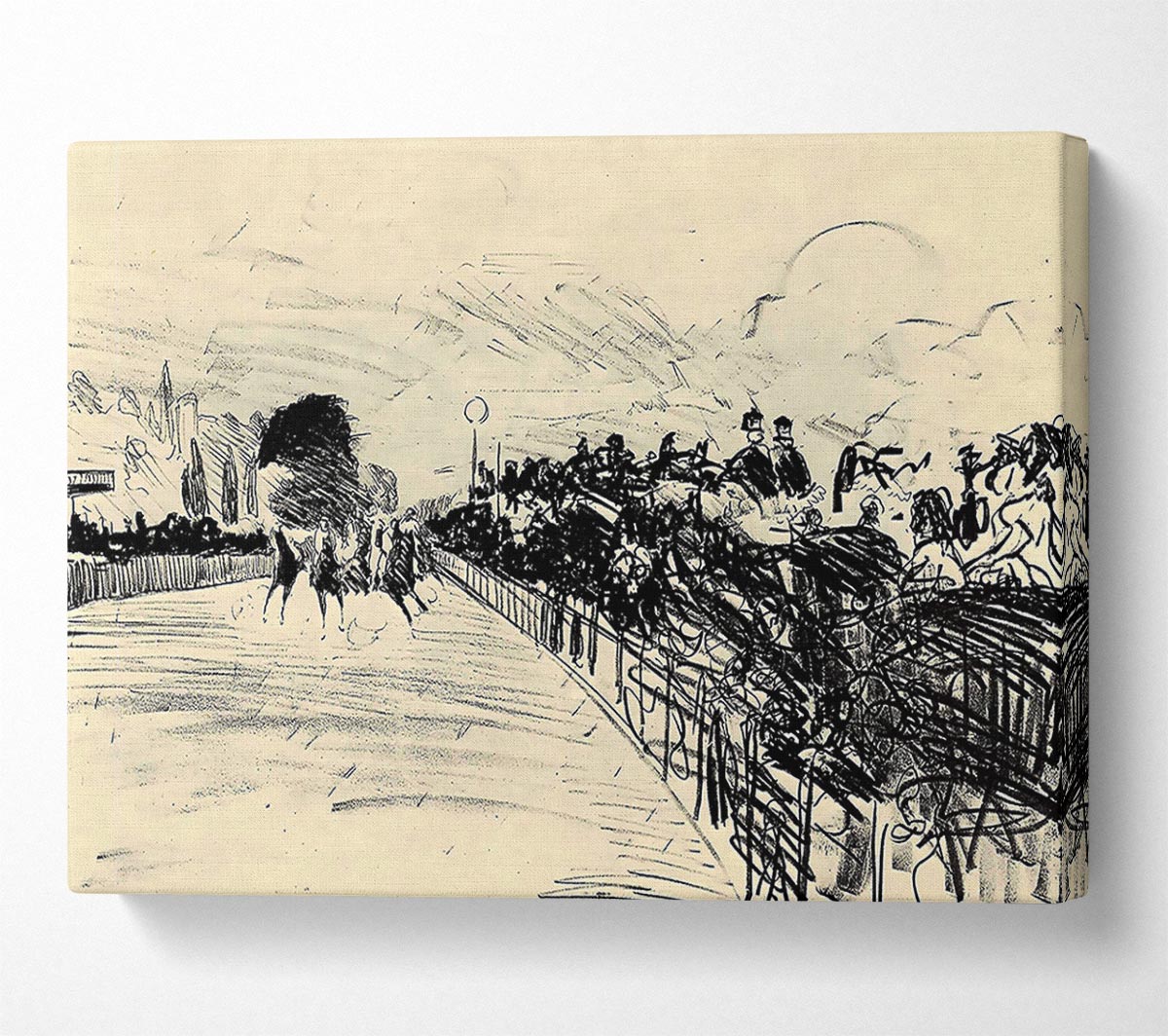 Manet Horse Racing Canvas Wall Art