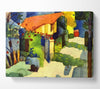 August Macke House In The Garden Canvas Wall Art