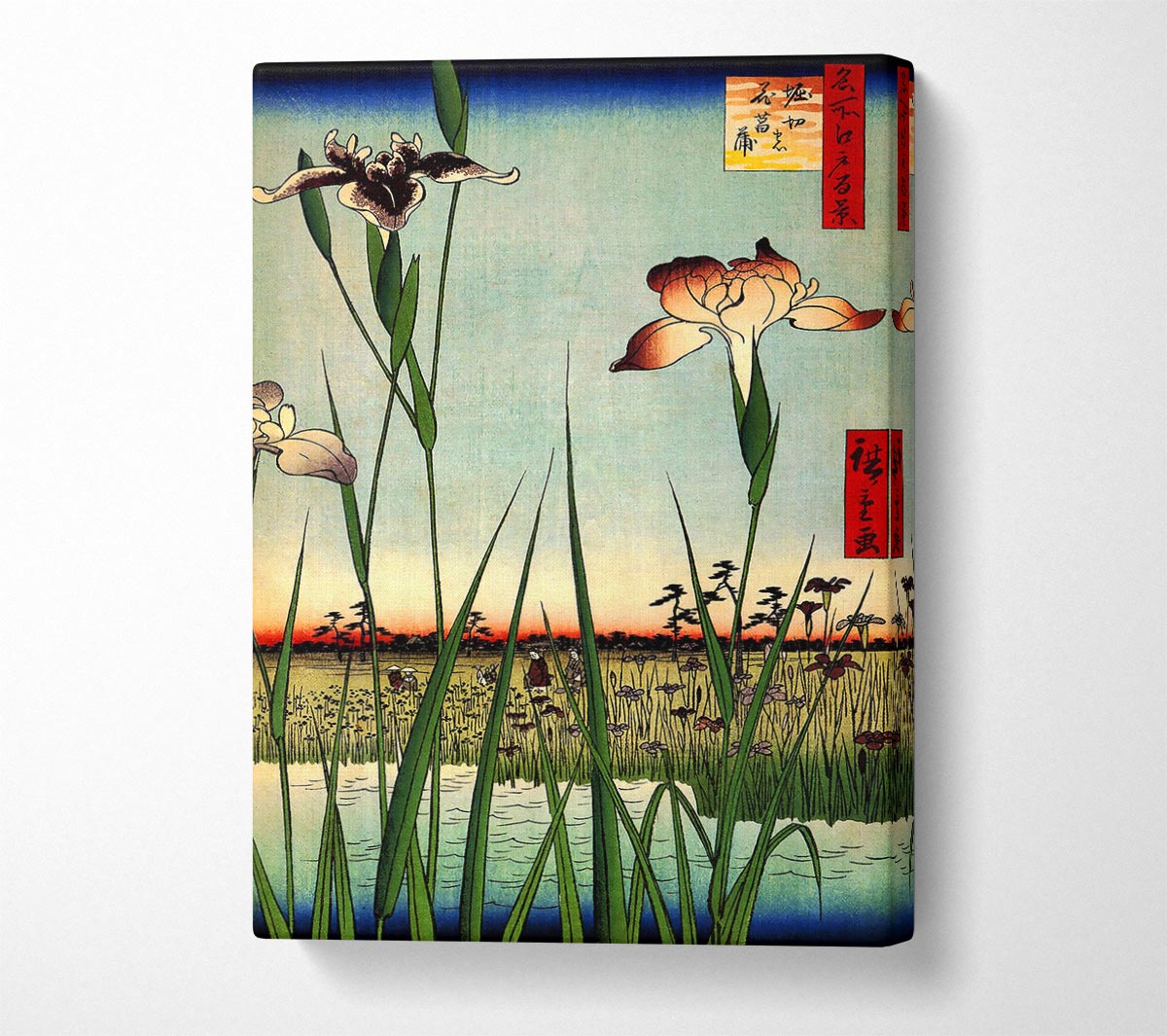 Hiroshige Iris Garden Canvas Wall Art
