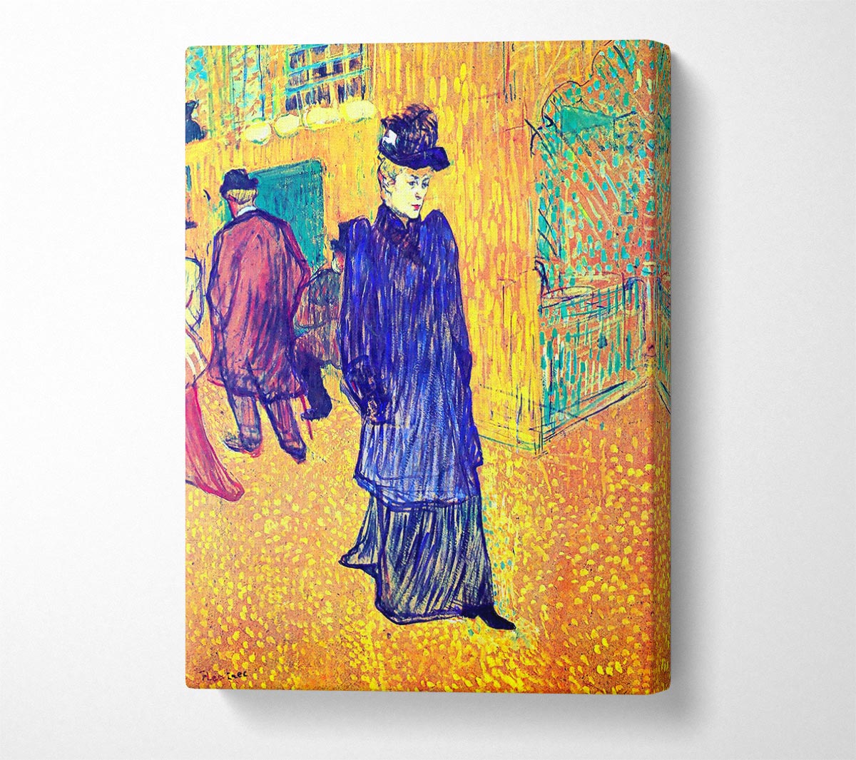 Toulouse Lautrec Jane Avril Leaves The Moulin Rouge Canvas Wall Art