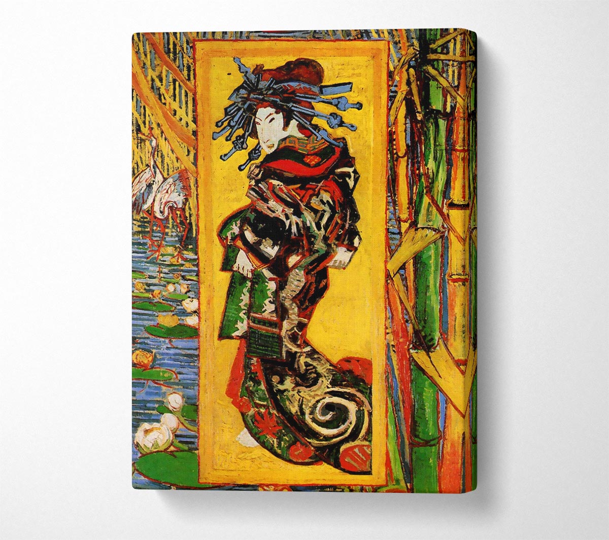 Van Gogh Japonaiserie Oiran After Kesa Eisen Canvas Wall Art