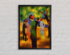 August Macke Lady In A Green Jacket Framed Wall Art