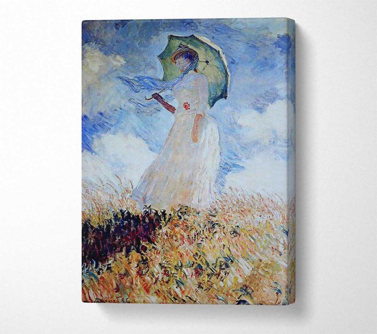 Monet Madame Monet Umbrella Canvas Wall Art