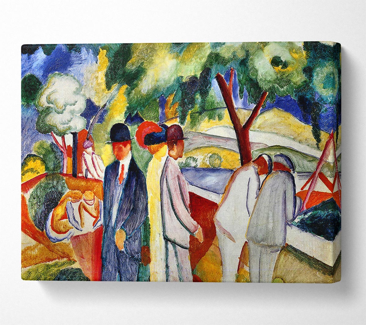 August Macke Large Bright Walk Canvas Wall Art