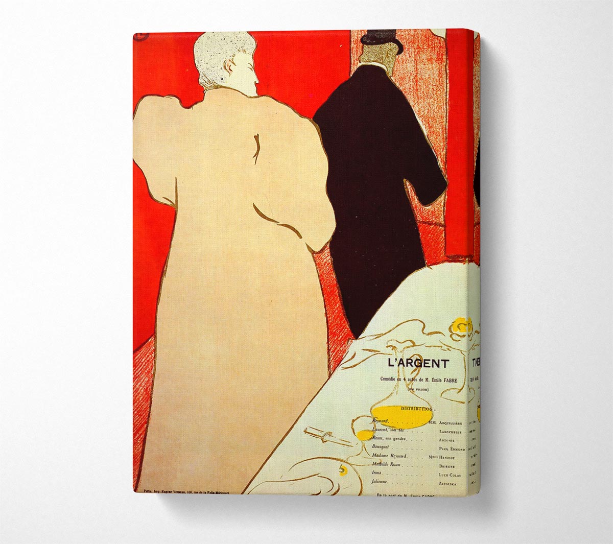 Toulouse Lautrec Largent Canvas Wall Art