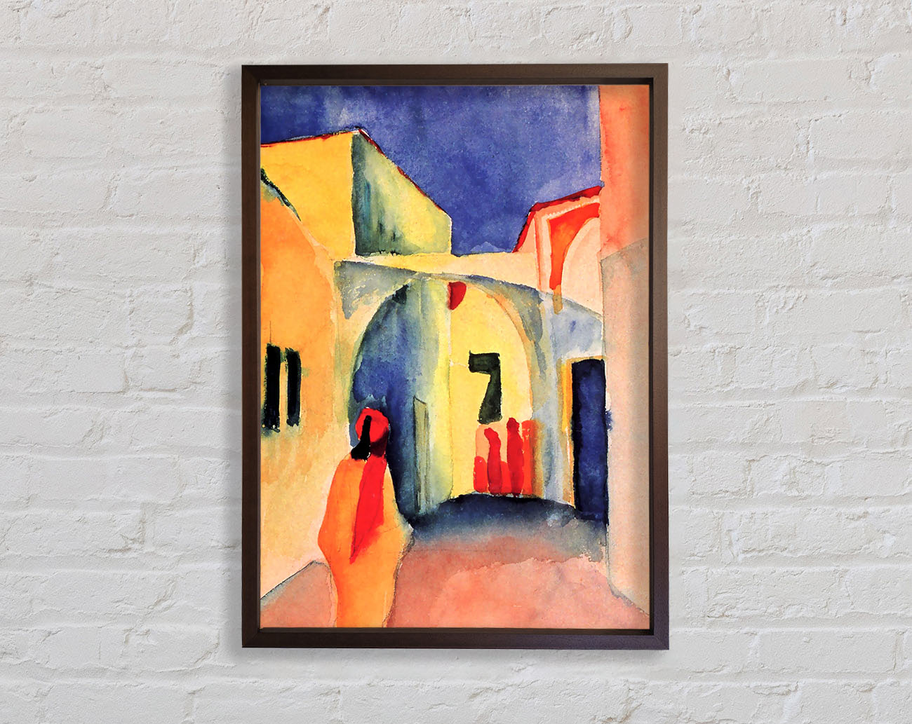 August Macke Look In A Lane Framed Wall Art