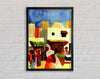 August Macke Market In Algier Framed Wall Art