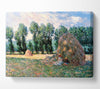 Monet Haystacks Canvas Wall Art