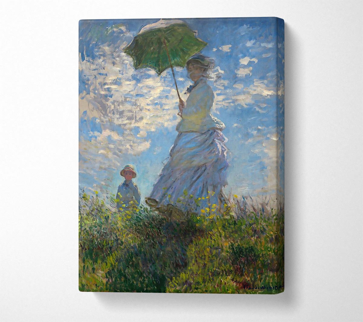 Monet Madame Monet And Her Son Canvas Wall Art