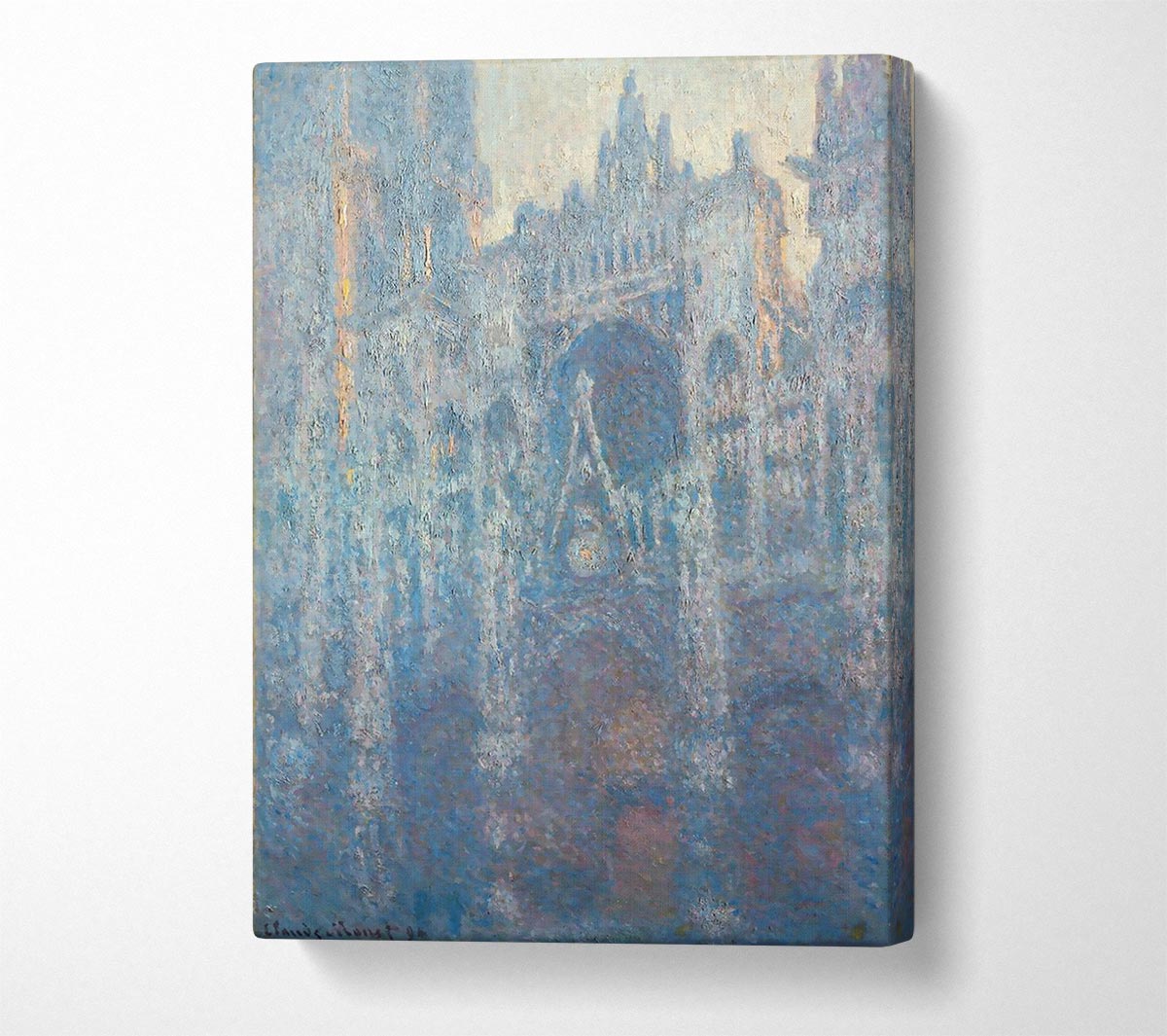 Monet The Portal Of Rouen Cathedral In Morning Light Canvas Wall Art