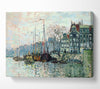Monet View Of The Kromme Waal In Amsterdam Canvas Wall Art
