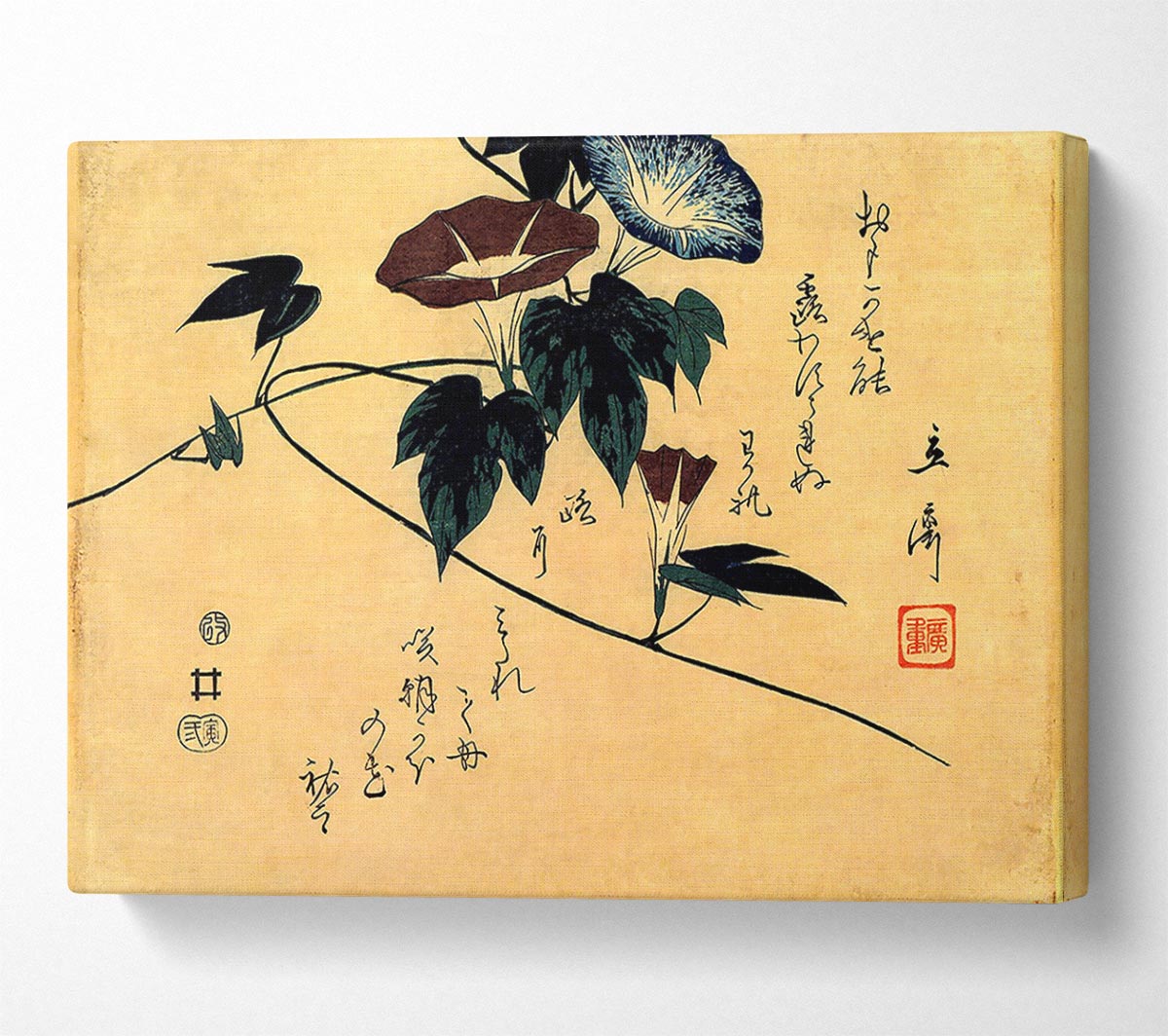 Hiroshige Morning Glory Canvas Wall Art