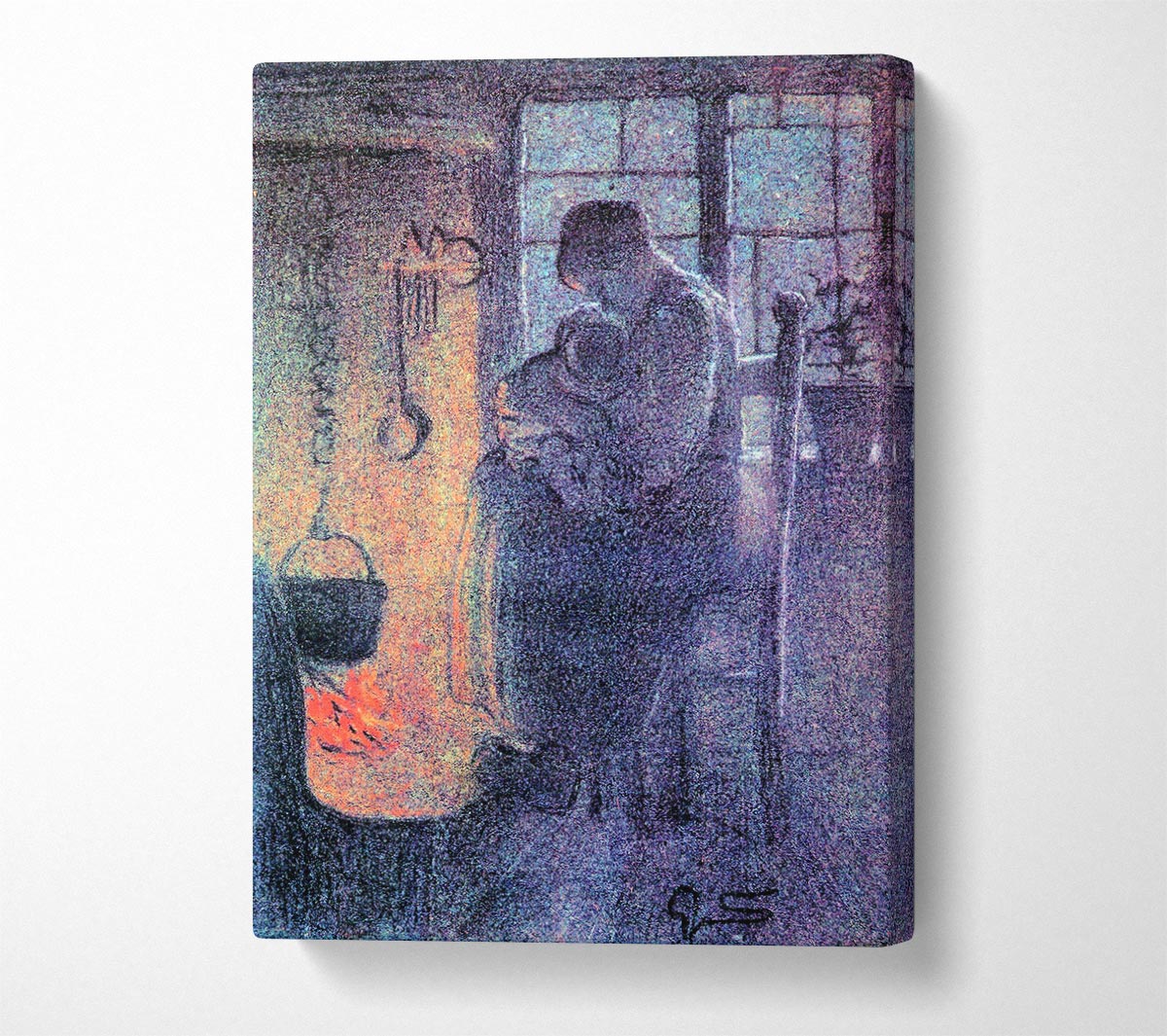Segantini Orphans Canvas Wall Art