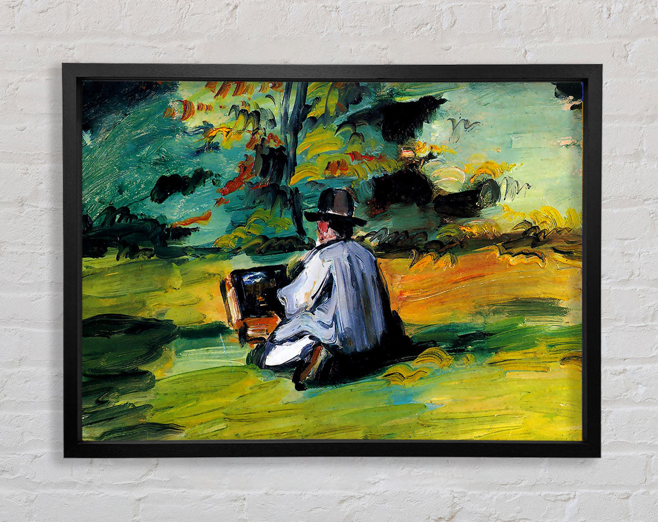 Cezanne Painter At Work Framed Wall Art