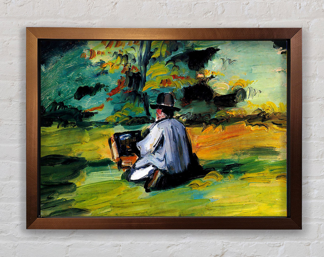 Cezanne Painter At Work Framed Wall Art