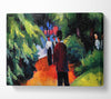 August Macke Park On The Waterfront Canvas Wall Art
