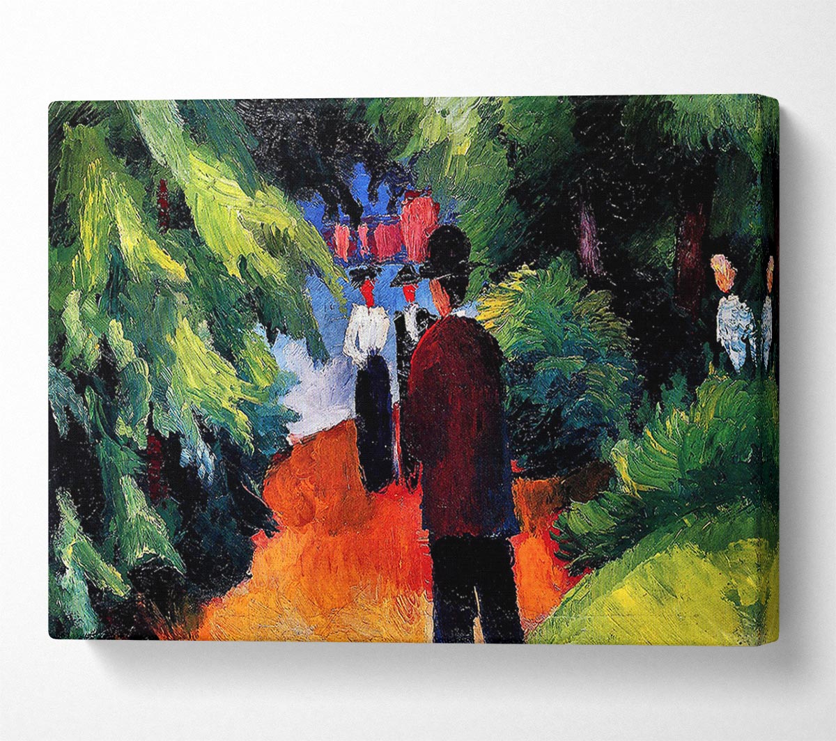 August Macke Park On The Waterfront Canvas Wall Art
