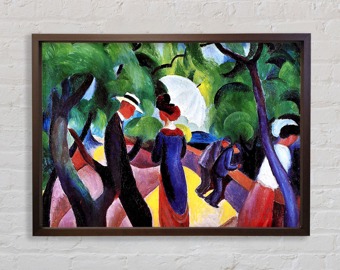 August Macke Promenade Framed Wall Art