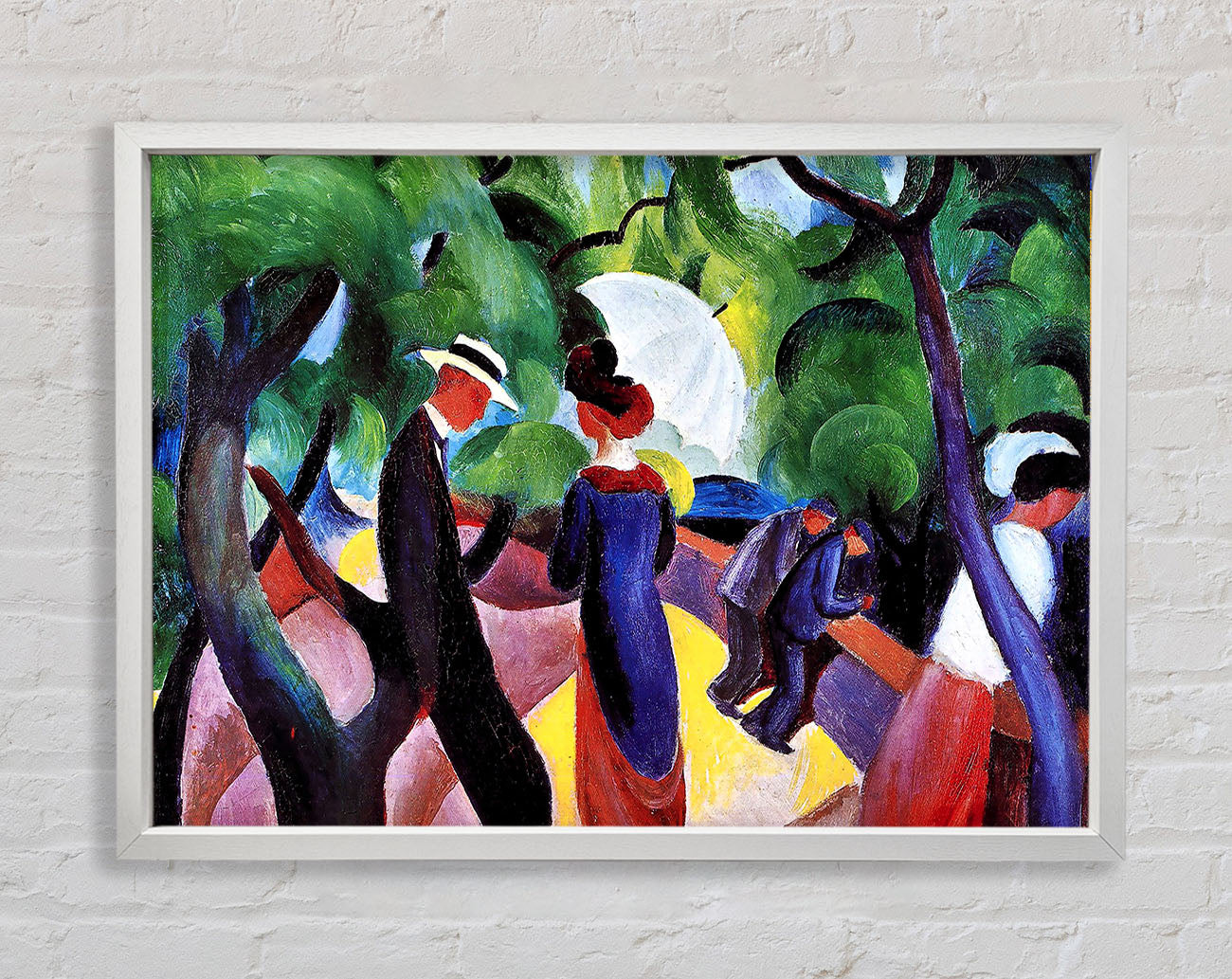 August Macke Promenade Framed Wall Art
