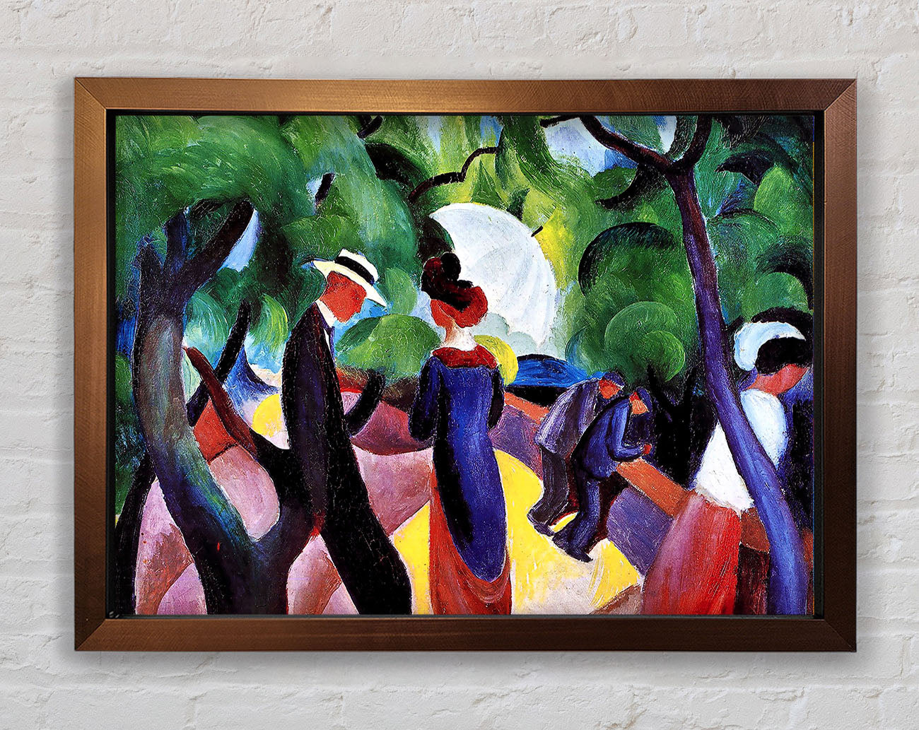 August Macke Promenade Framed Wall Art