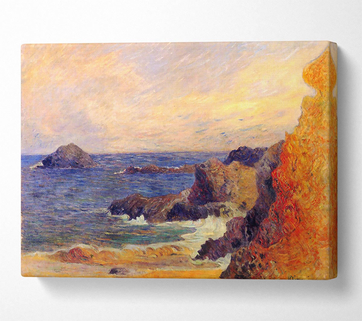 Gauguin Rocky Coast Canvas Wall Art
