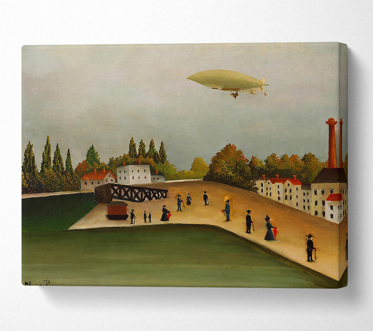Rousseau Quai Divry Canvas Wall Art