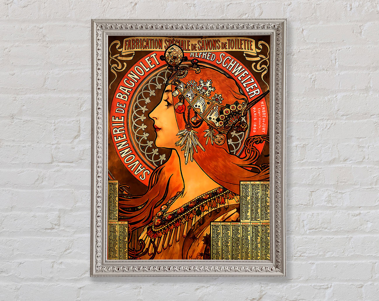 Alphonse Mucha Savonnerie De Bagnolet Framed Wall Art