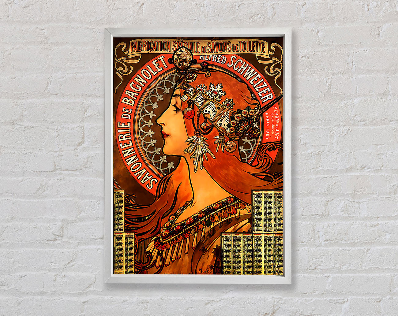 Alphonse Mucha Savonnerie De Bagnolet Framed Wall Art