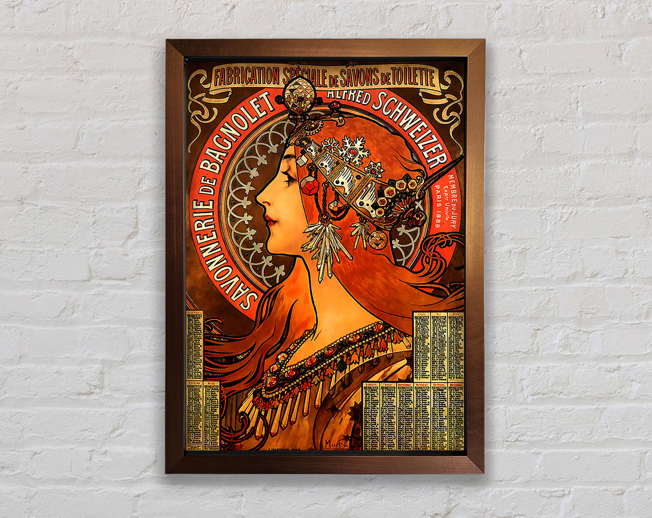 Alphonse Mucha Savonnerie De Bagnolet Framed Wall Art