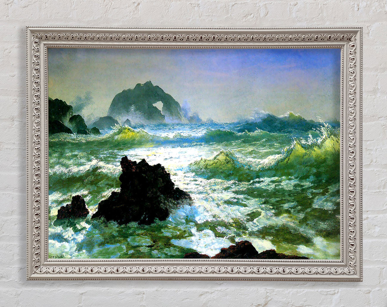 Bierstadt Seal Rock 2 Framed Wall Art