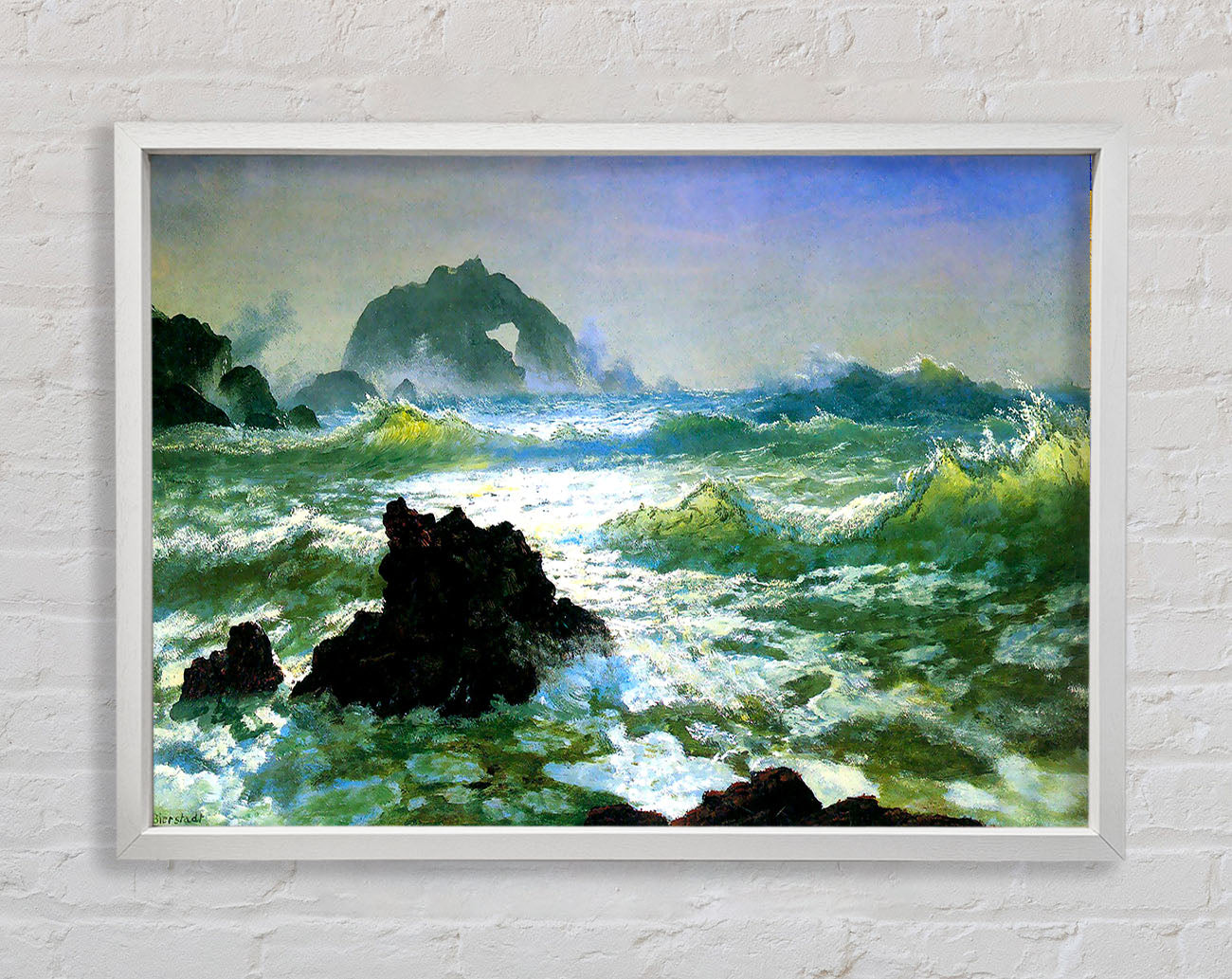 Bierstadt Seal Rock 2 Framed Wall Art