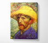 Van Gogh Self Portrait With Straw Hat 3 Canvas Wall Art