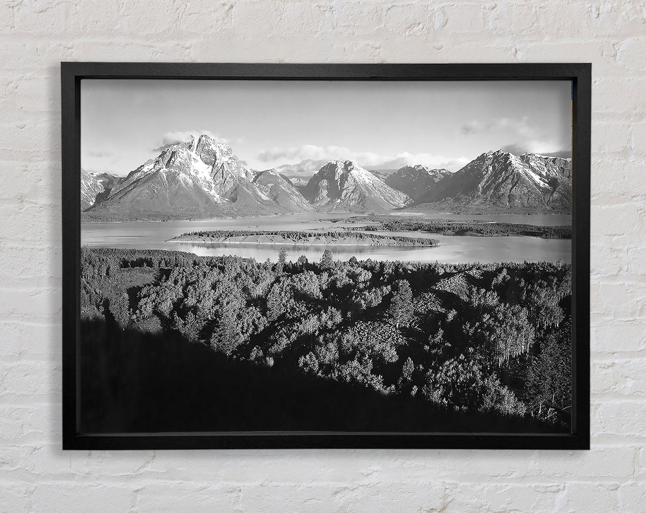 Ansel Adams Signal Hill In Grand Teton Wyoming Framed Wall Art