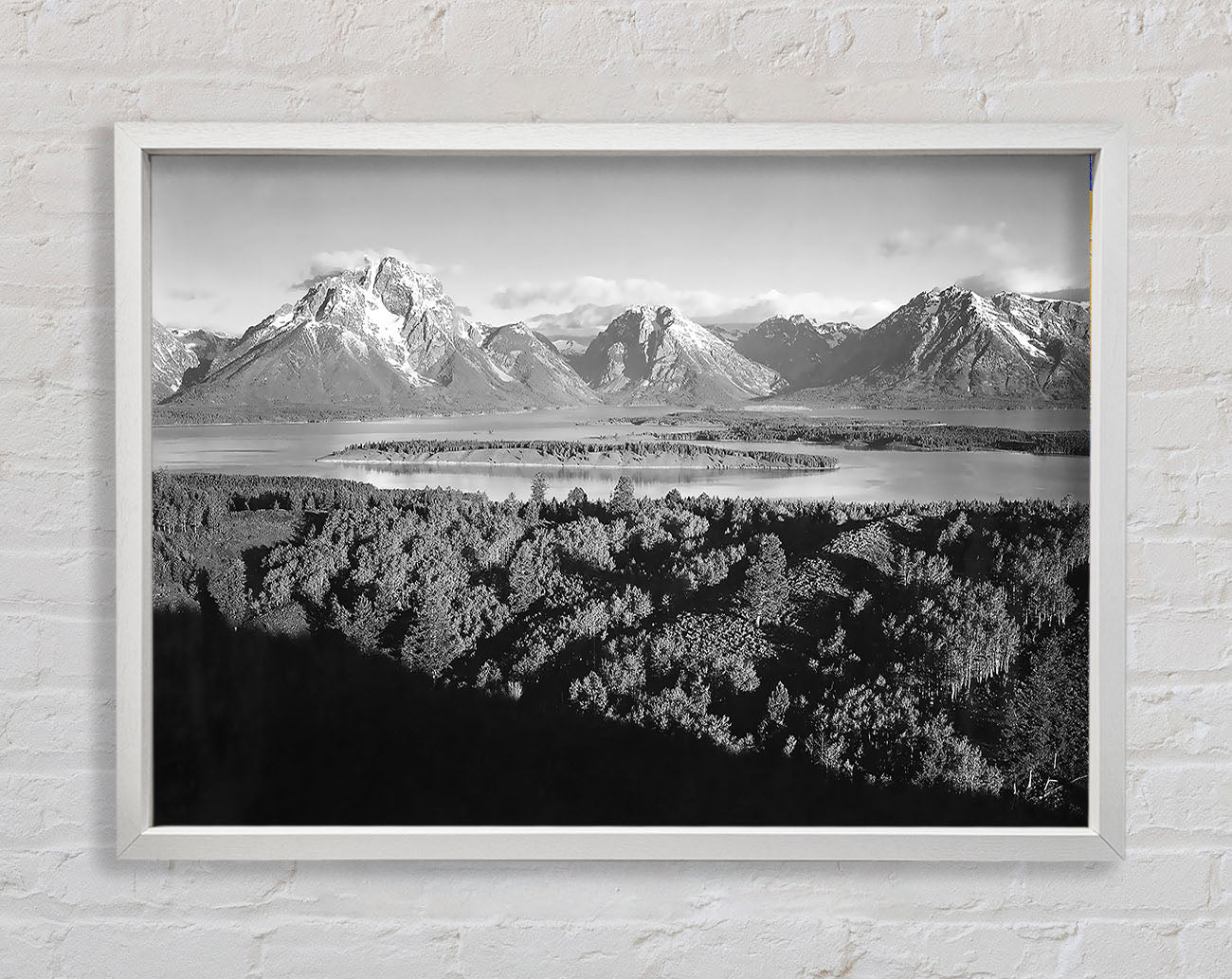 Ansel Adams Signal Hill In Grand Teton Wyoming Framed Wall Art