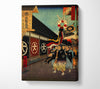 Hiroshige Silk Goods Lan Canvas Wall Art