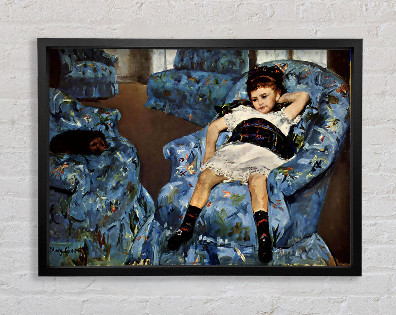 Cassatt Small Girl In The Blue Armchair Framed Wall Art