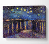 Van Gogh Starry Night Over The Rhone 2 Canvas Wall Art