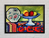 August Macke Still Life With Apple Peel And A Japanese Fan Framed Wall Art