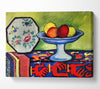 August Macke Still Life With Apple Peel And A Japanese Fan Canvas Wall Art