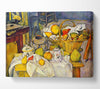 Cezanne Still Life With Fruit Basket Canvas Wall Art