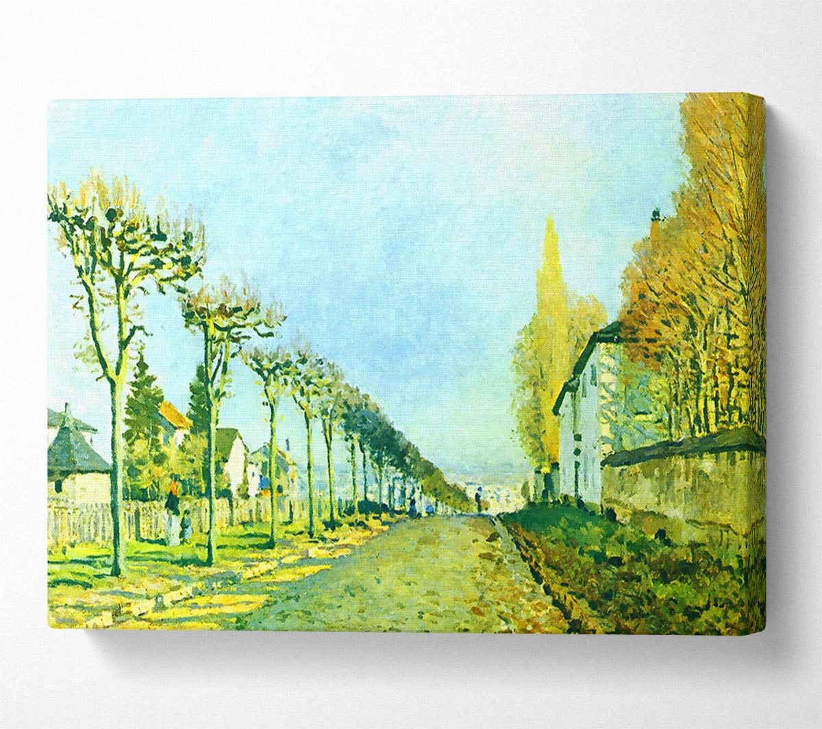 Sisley Street In Louveciennes Canvas Wall Art