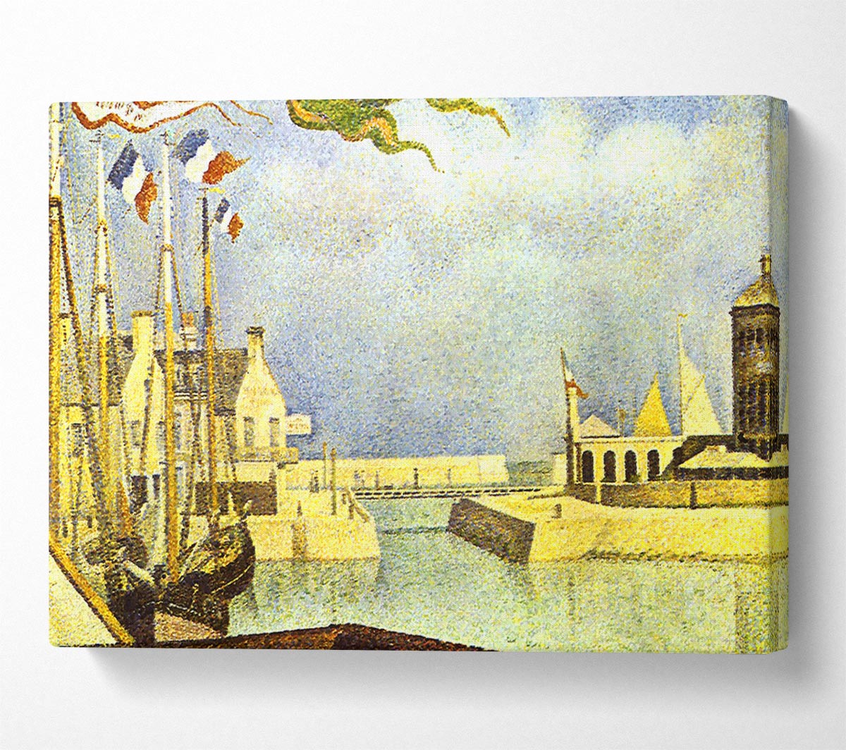 Seurat Sunday In Port-En-Bessin Canvas Wall Art