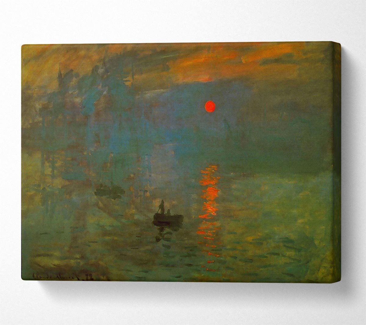 Monet Sunrise Canvas Wall Art
