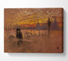 Whistler Sunset Red And Gold Canvas Wall Art