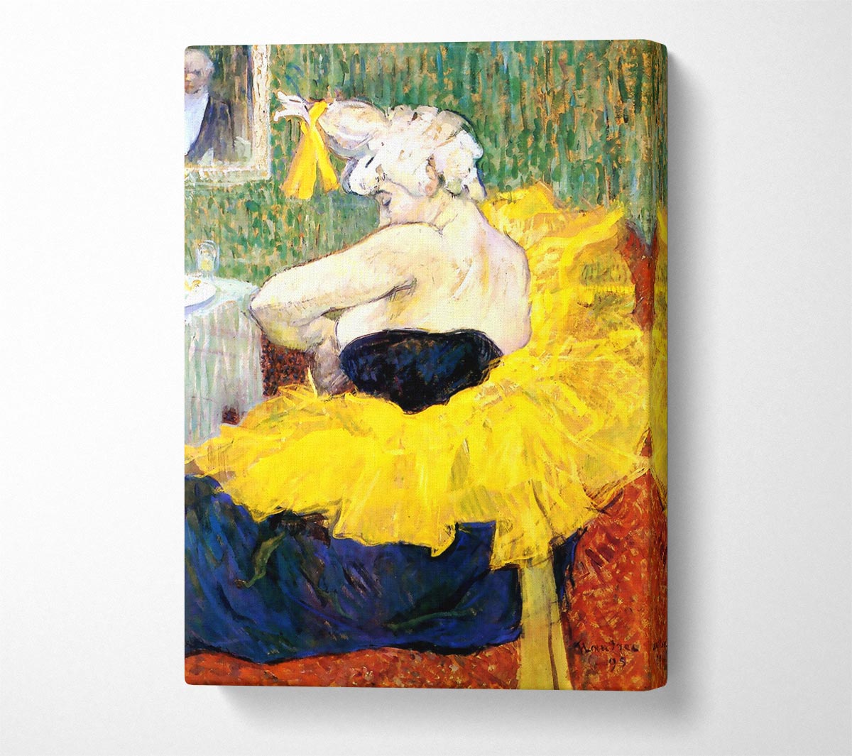 Toulouse Lautrec The Clowness Cha U Kao Canvas Wall Art