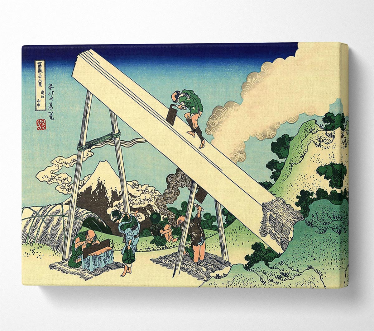 Hokusai The Fuji From The Mountains Of Totomi Canvas Wall Art