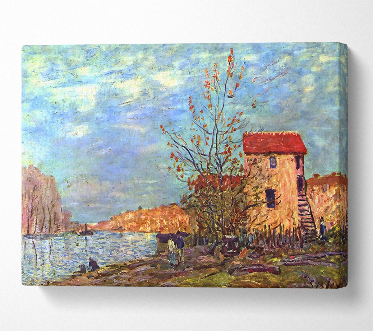 Sisley The Loing By Moret Canvas Wall Art