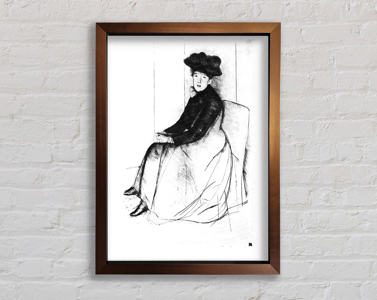 Cassatt Thoughtfully Framed Wall Art
