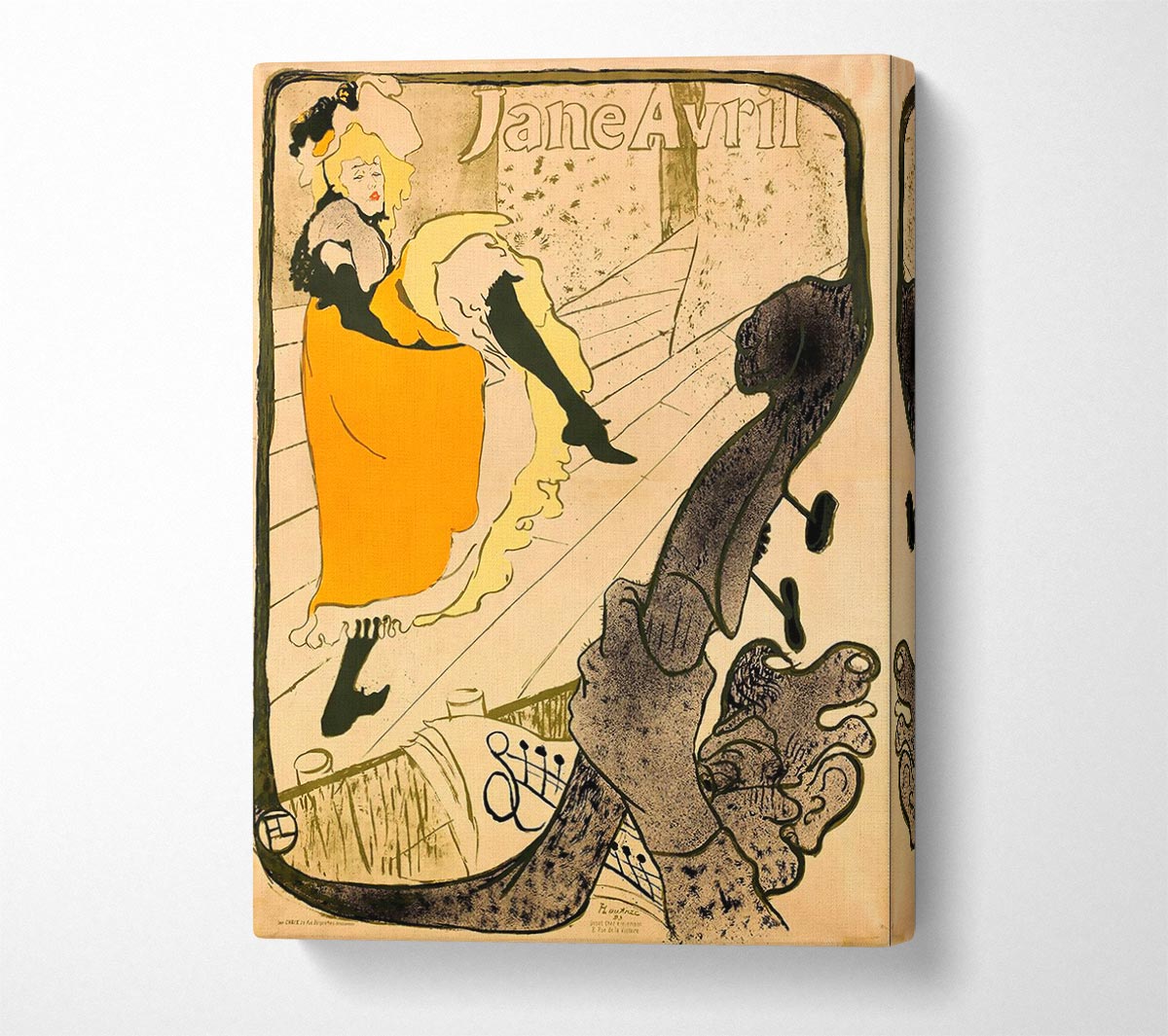 Toulouse Lautrec Jane Avril Canvas Wall Art