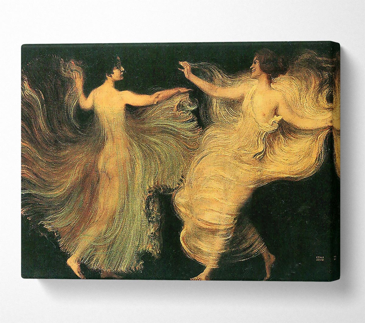 Franz Von Stuck Two Dancers Canvas Wall Art